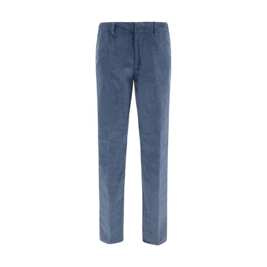 Etro Blue Cotton Casual Pants Etro