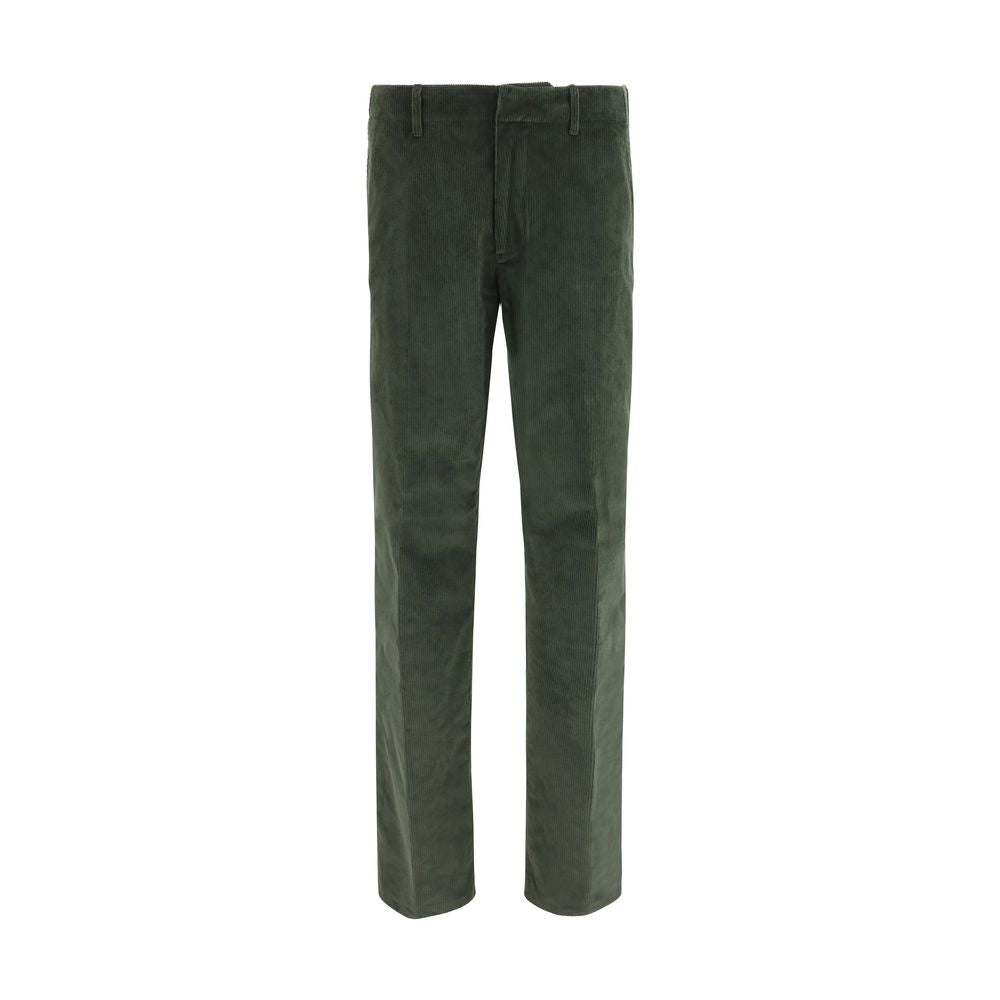 Etro Bicolor Cotton Casual Pants Etro