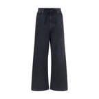MM6 Black Cotton Relaxed Fit Jeans MM6