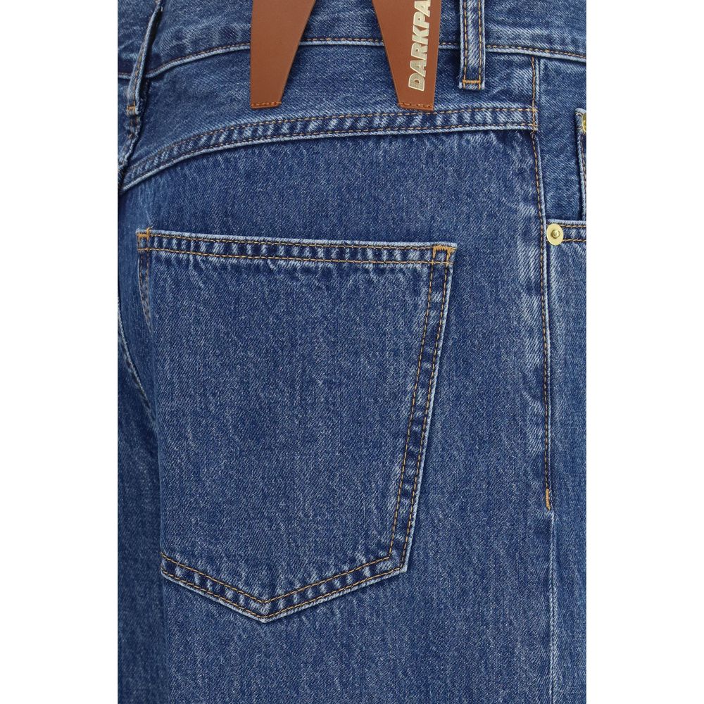 Darkpark Blue Cotton Relaxed Fit Jeans