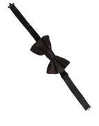 Dolce & Gabbana Men Brown 100% Silk Adjustable Neck Papillon Bow Tie
