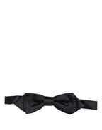 Dolce & Gabbana Men Dark Blue 100% Silk Adjustable Neck Papillon Bow Tie