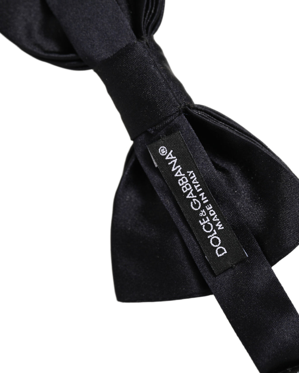 Dolce & Gabbana Men Black 100% Silk Adjustable Neck Papillon Bow Tie
