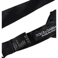 Dolce & Gabbana Men Black 100% Silk Adjustable Neck Papillon Bow Tie