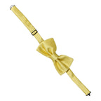 Dolce & Gabbana Men Yellow 100% Silk Adjustable Neck Papillon Bow Tie