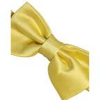 Dolce & Gabbana Men Yellow 100% Silk Adjustable Neck Papillon Bow Tie