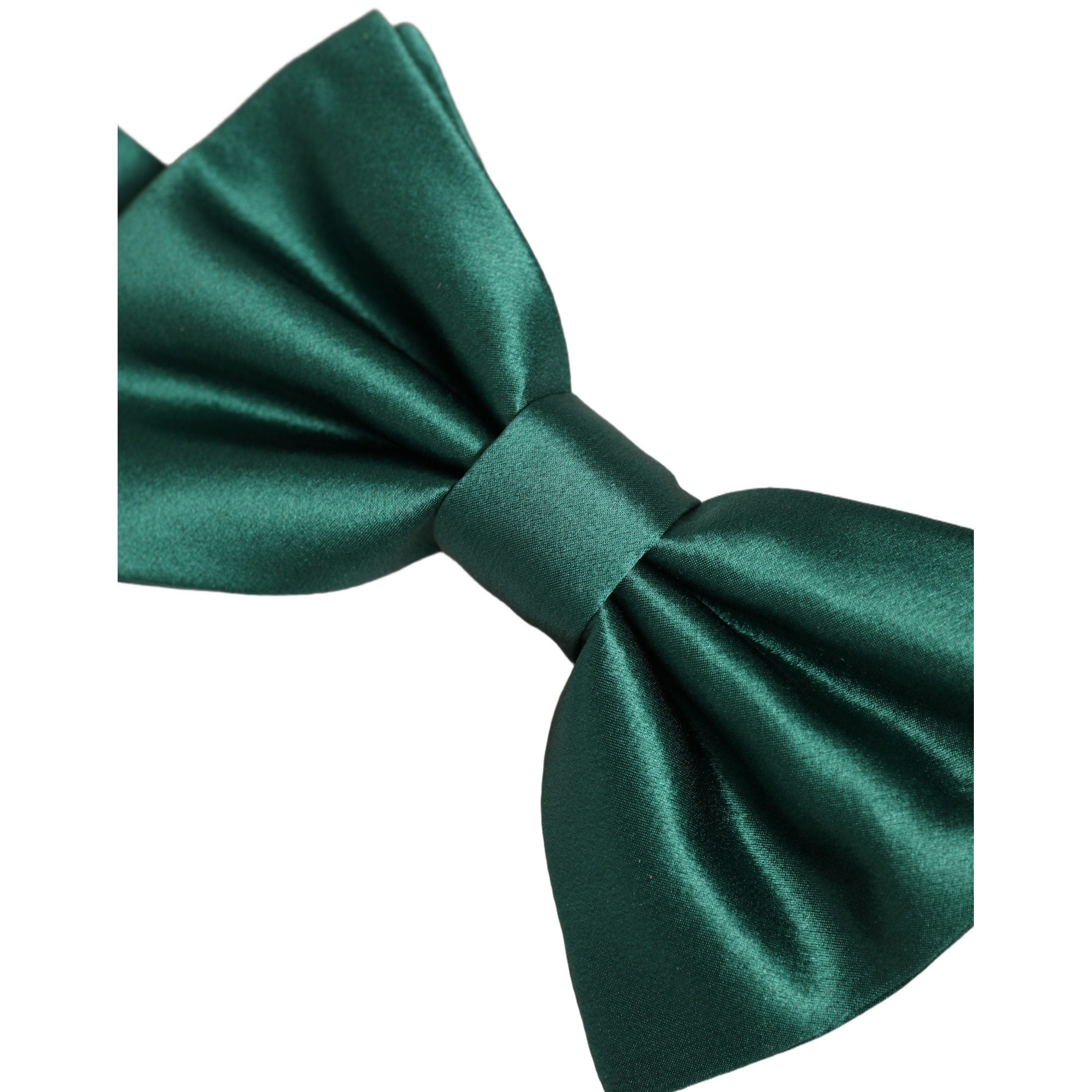 Dolce & Gabbana Men Green 100% Silk Adjustable Neck Papillon Bow Tie
