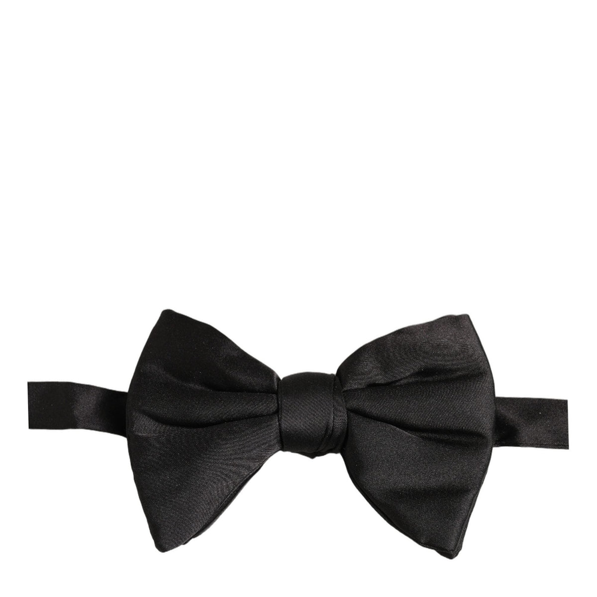Dolce & Gabbana Men Black 100% Silk Adjustable Neck Papillon Bow Tie