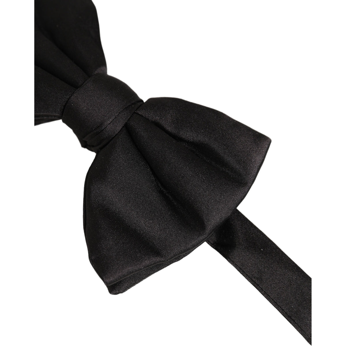 Dolce & Gabbana Men Black 100% Silk Adjustable Neck Papillon Bow Tie
