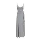 Versace Gray Viscose Casual Dress