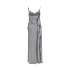 Versace Gray Viscose Casual Dress
