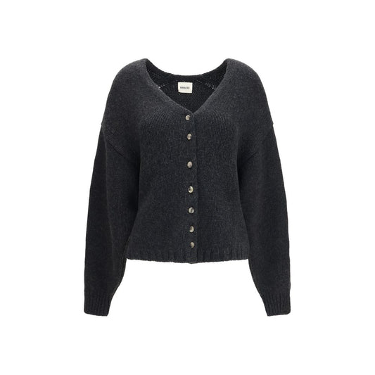 Khaite Gray Cashmere Cardigan Khaite
