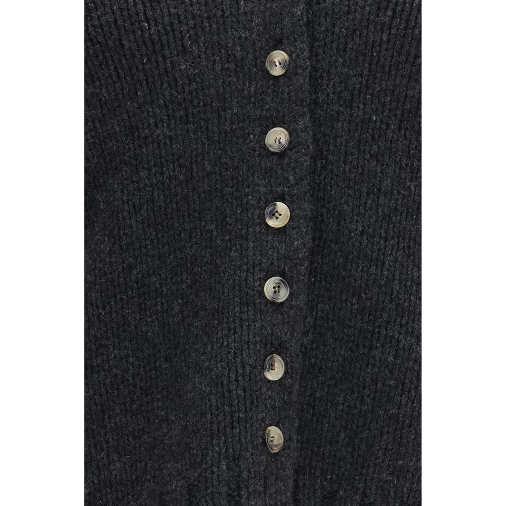Khaite Gray Cashmere Cardigan Khaite