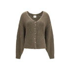 Khaite Bicolor Cashmere Cardigan