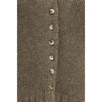 Khaite Bicolor Cashmere Cardigan
