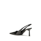 Prada Black Calf Leather Bos Taurus High Heel Pumps Prada