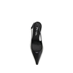 Prada Black Calf Leather Bos Taurus High Heel Pumps Prada