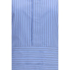 Sacai Blue Cotton Pattern Shirt