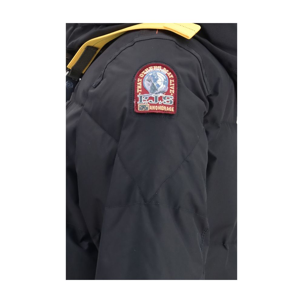 Parajumpers Black Goose Down Full-Length Jacket Parajumpers