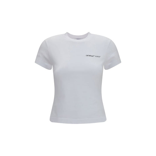 Off-White White Cotton T-Shirt Off-White