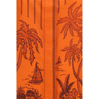 Alemais Orange Cotton Pattern Shirt Alemais