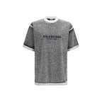 Balenciaga Gray Cotton T-Shirt Balenciaga