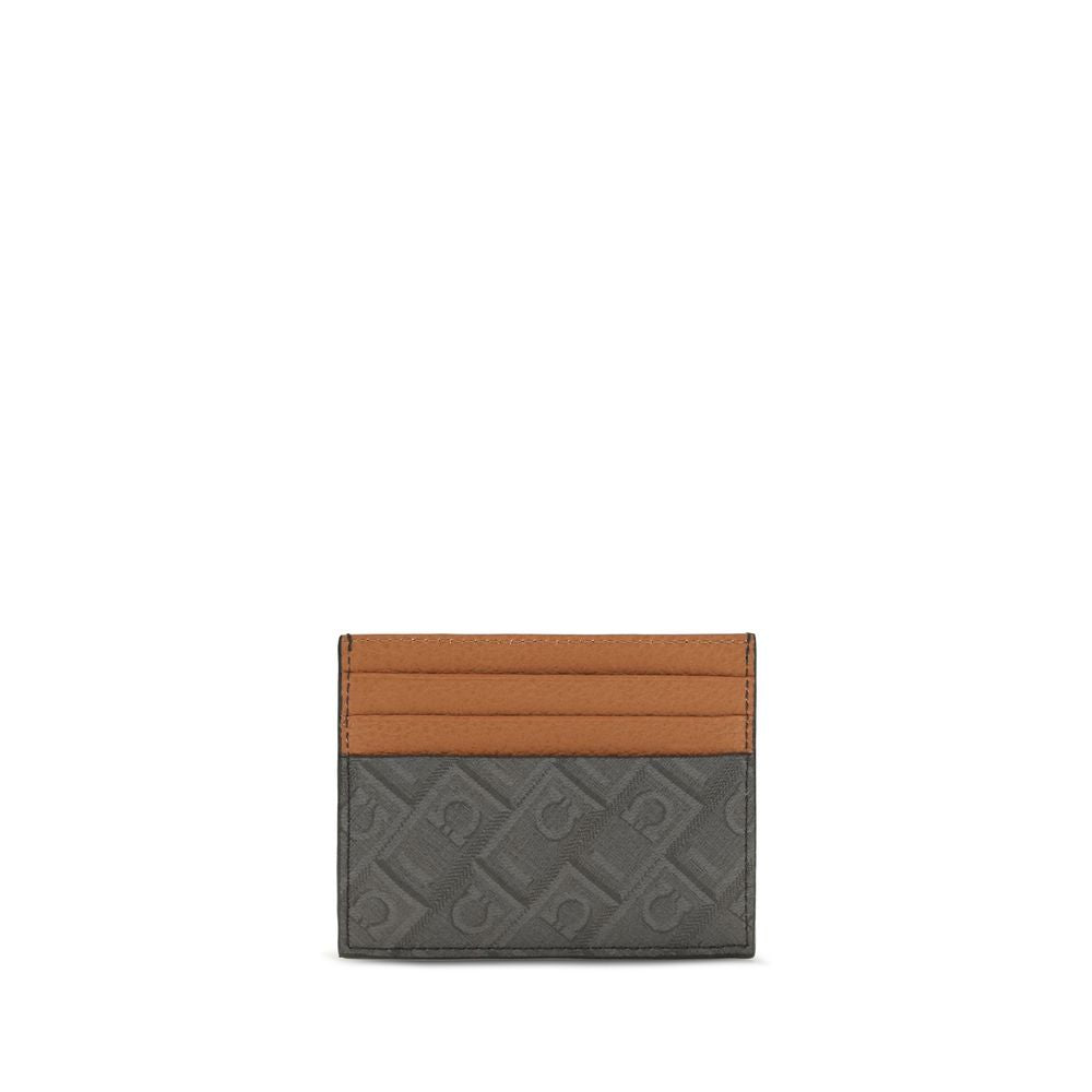 Ferragamo Brown Calf Leather Bos Taurus Wallet Ferragamo