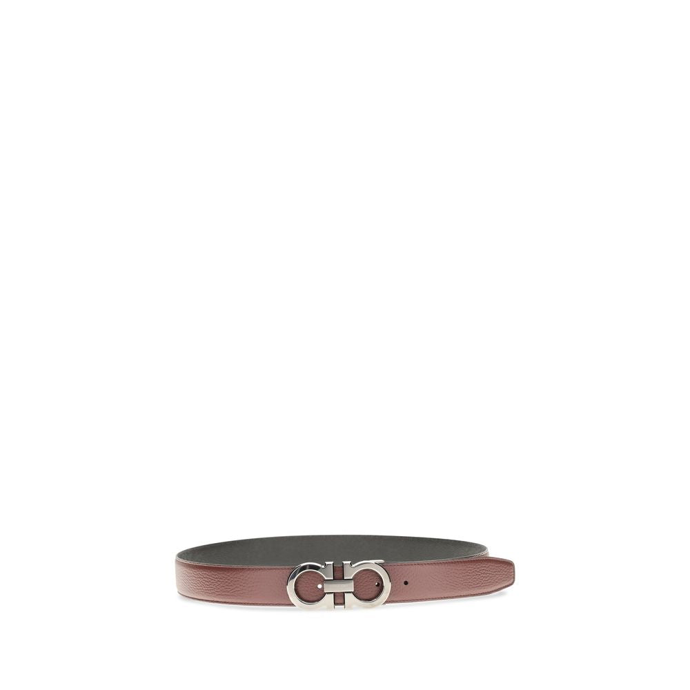 Ferragamo Brown Calf Leather Bos Taurus Belt Ferragamo