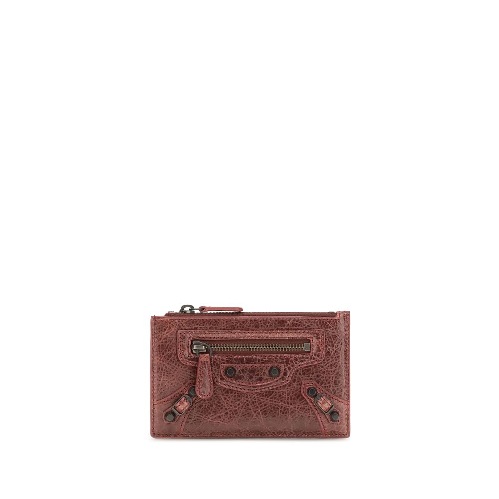 Balenciaga Bordeaux Lamb Ovis Aries Aries Wallet Balenciaga
