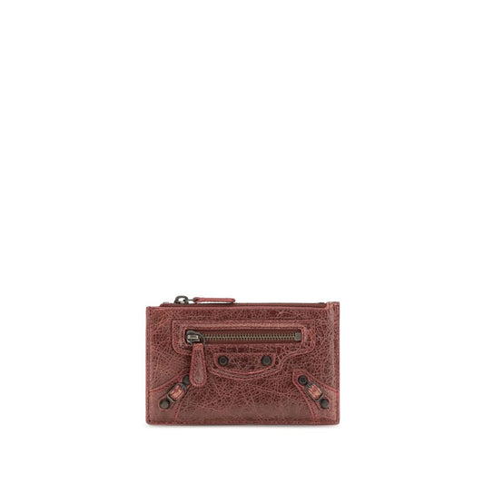 Balenciaga Bordeaux Lamb Ovis Aries Aries Wallet Balenciaga