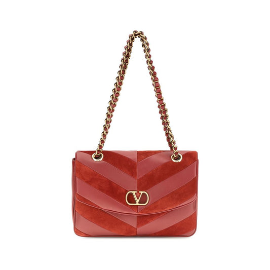 Valentino Garavani Multicolor Suede Leather Shoulder Bag Valentino Garavani