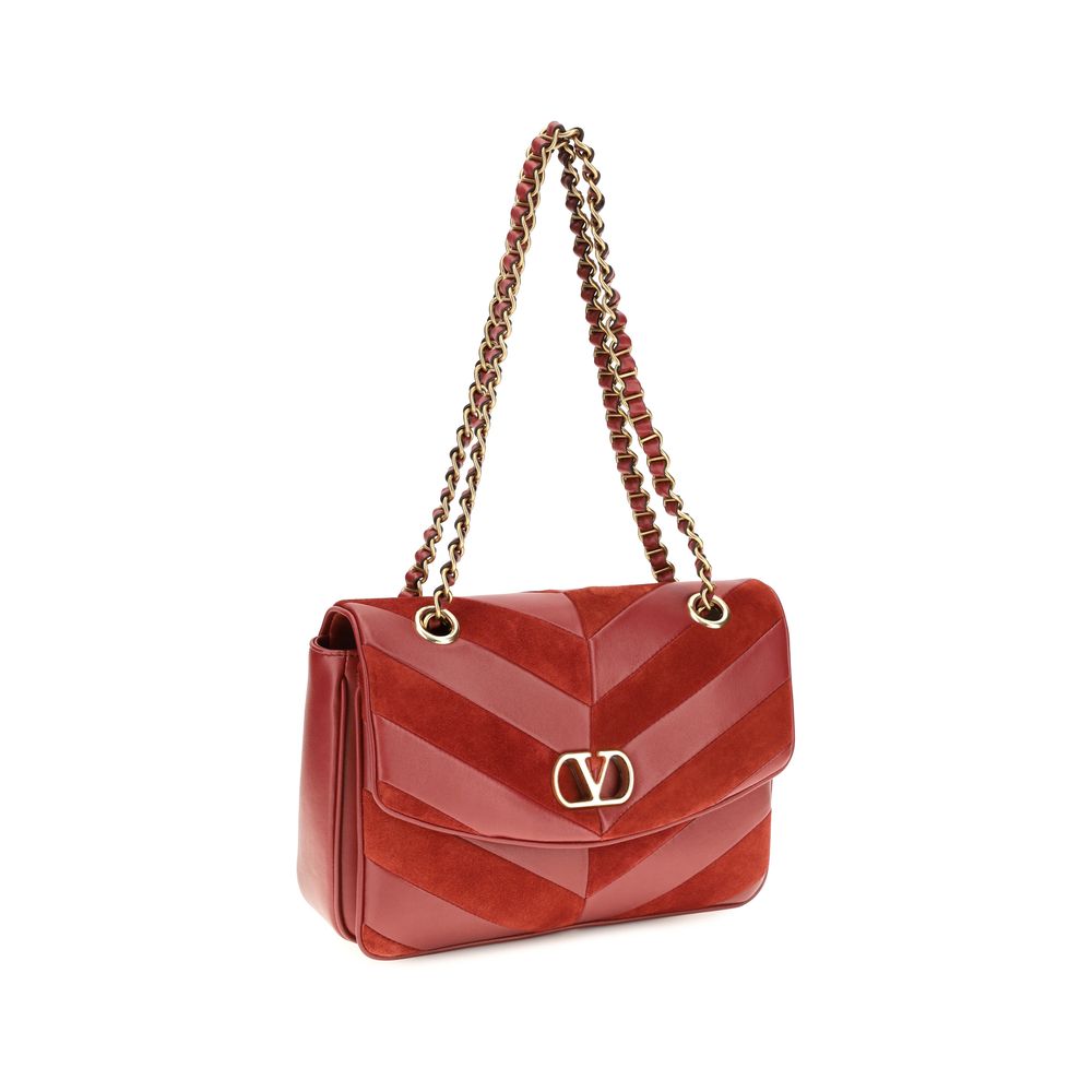Valentino Garavani Multicolor Suede Leather Shoulder Bag Valentino Garavani