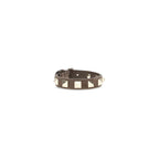 Valentino Garavani Brown Calf Leather Bos Taurus Bracelet Valentino Garavani