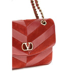 Valentino Garavani Multicolor Suede Leather Shoulder Bag Valentino Garavani