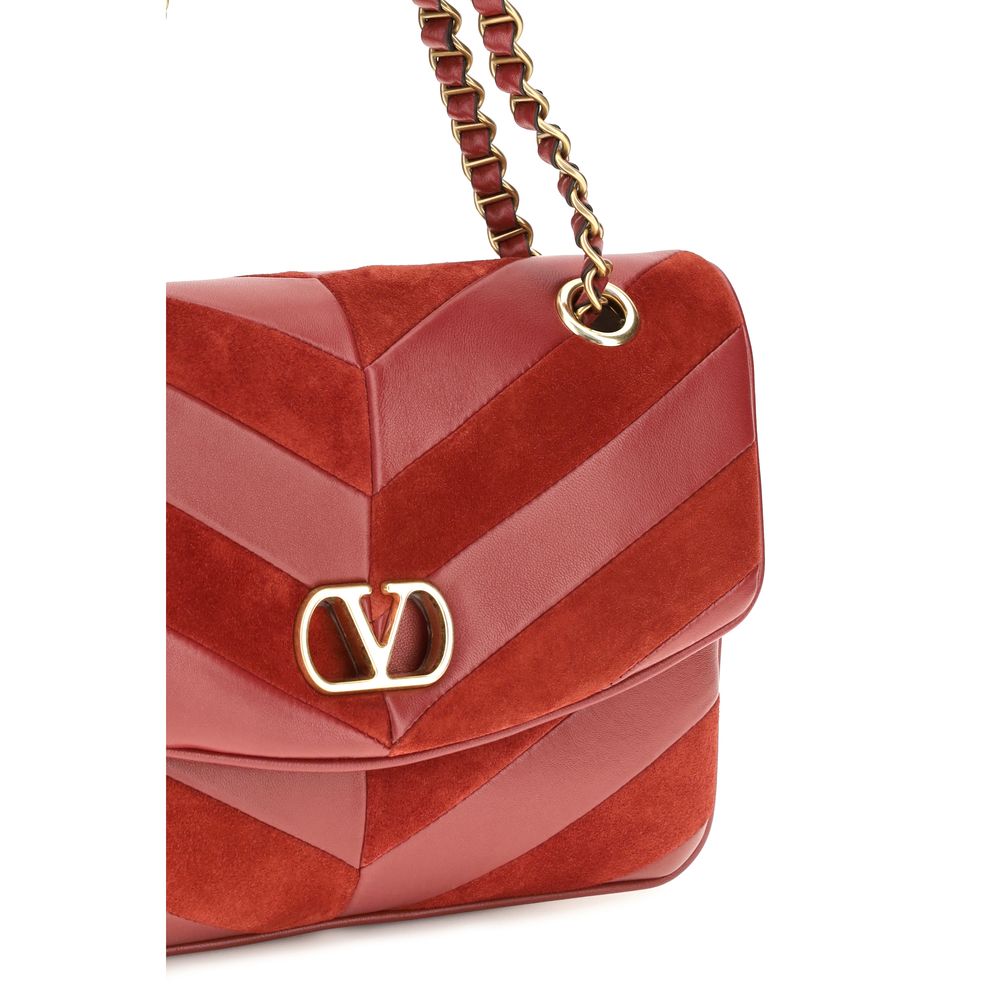 Valentino Garavani Multicolor Suede Leather Shoulder Bag Valentino Garavani