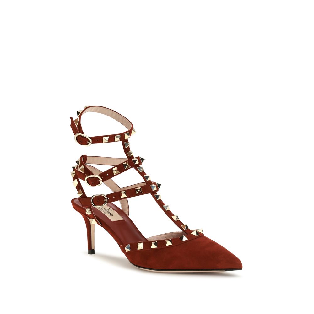 Valentino Garavani Multicolor Suede Leather High Heel Pumps Valentino Garavani