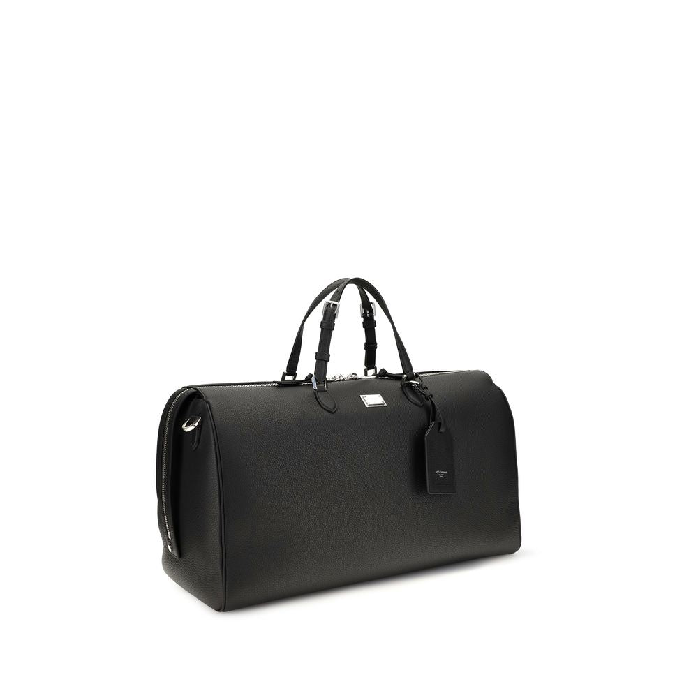 Dolce & Gabbana Black Calf Leather Bos Taurus Briefcase Dolce & Gabbana