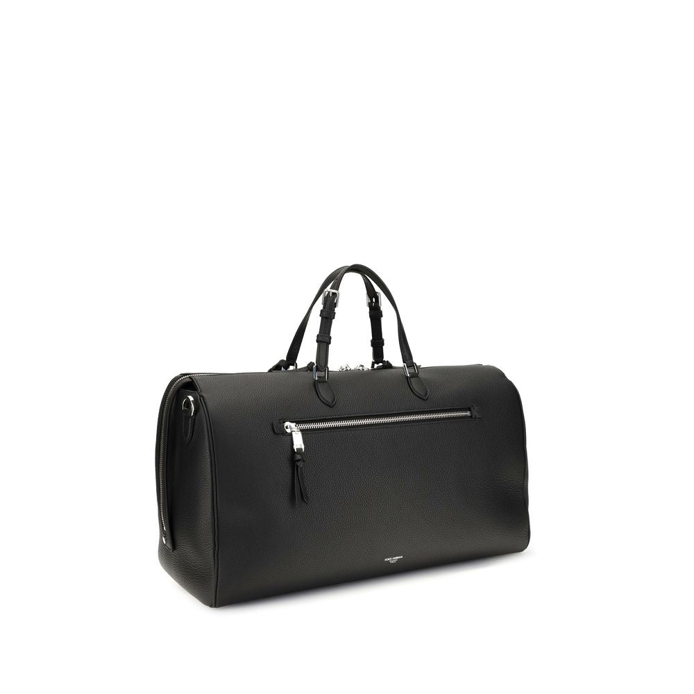 Dolce & Gabbana Black Calf Leather Bos Taurus Briefcase Dolce & Gabbana