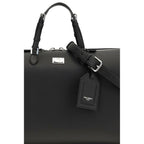 Dolce & Gabbana Black Calf Leather Bos Taurus Briefcase Dolce & Gabbana
