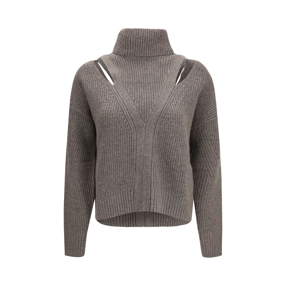 P.A.R.O.S.H. Beige Wool Oves Aries Sweatshirt P.A.R.O.S.H.