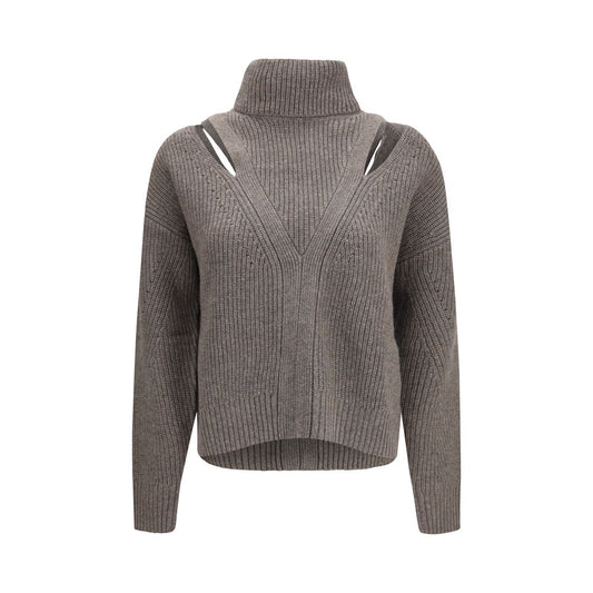 P.A.R.O.S.H. Beige Wool Oves Aries Sweatshirt P.A.R.O.S.H.