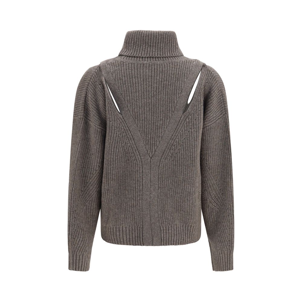 P.A.R.O.S.H. Beige Wool Oves Aries Sweatshirt P.A.R.O.S.H.