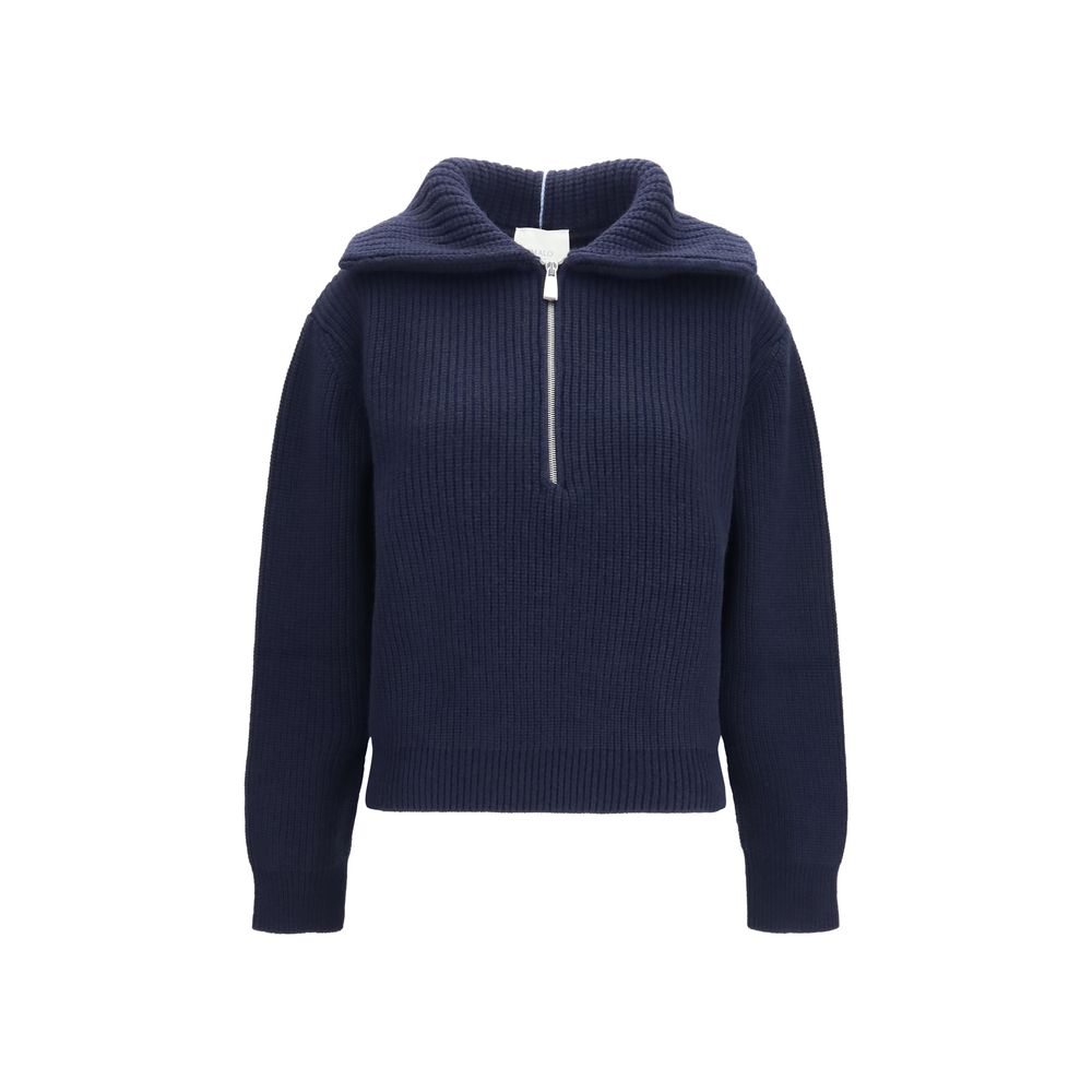 Malo Blue Cashmere Polo Shirt Malo
