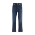 Jacob Cohen Blue Cotton Straight-Leg Jeans Jacob Cohen