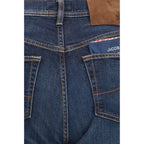 Jacob Cohen Blue Cotton Straight-Leg Jeans Jacob Cohen