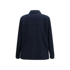 Moncler Blue Cotton Denim Jacket Moncler