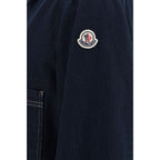 Moncler Blue Cotton Denim Jacket Moncler