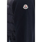 Moncler Blue Wool Oves Aries Full-Length Jacket