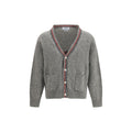 Thom Browne Gray Wool Oves Aries Cardigan Thom Browne