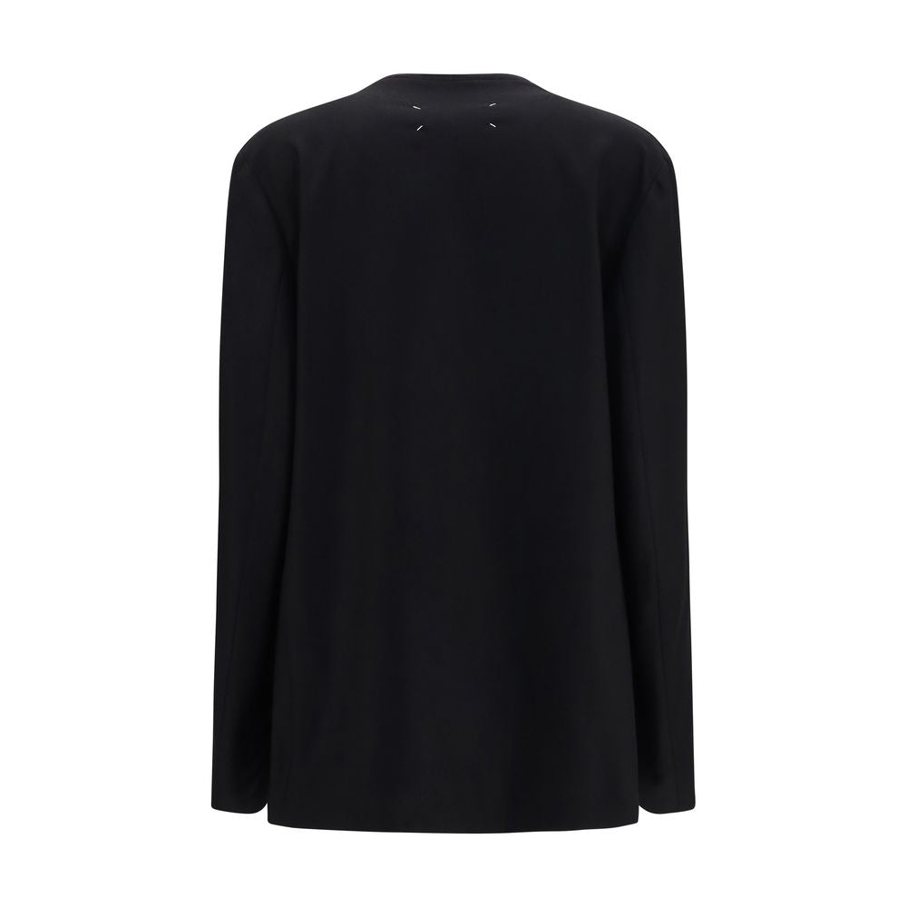 Maison Margiela Black Wool Oves Aries Shell Jacket Maison Margiela